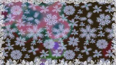 Renkli unsurlarla hareketli arka plan görüntüleri. Suluboya desenli el çizimi kelebekler. Hoş renklerde illüstrasyon. Kusursuz. Döngü.