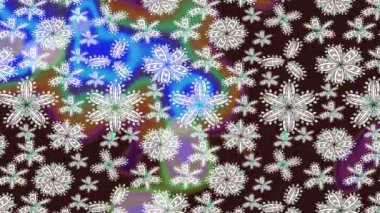 Renkli unsurlarla hareketli arka plan görüntüleri. Suluboya desenli el çizimi kelebekler. Hoş renklerde illüstrasyon. Kusursuz. Döngü.