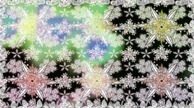 Renkli unsurlarla hareketli arka plan görüntüleri. Suluboya desenli el çizimi kelebekler. Hoş renklerde illüstrasyon. Kusursuz. Döngü.