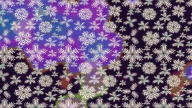 Renkli unsurlarla hareketli arka plan görüntüleri. Suluboya desenli el çizimi kelebekler. Hoş renklerde illüstrasyon. Kusursuz. Döngü.