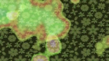 Renkli unsurlarla hareketli arka plan görüntüleri. Suluboya desenli el çizimi kelebekler. Hoş renklerde illüstrasyon. Kusursuz. Döngü.