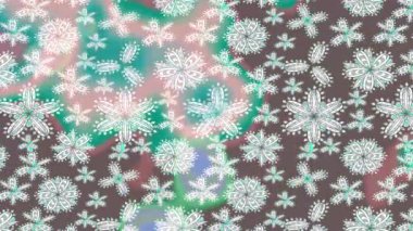 Renkli unsurlarla hareketli arka plan görüntüleri. Suluboya desenli el çizimi kelebekler. Hoş renklerde illüstrasyon. Kusursuz. Döngü.