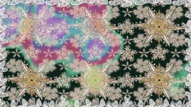 Renkli unsurlarla hareketli arka plan görüntüleri. Suluboya desenli el çizimi kelebekler. Hoş renklerde illüstrasyon. Kusursuz. Döngü.