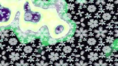 Renkli unsurlarla hareketli arka plan görüntüleri. Çiçekler. Eski model. Bayrak tarzı. Video kaydı. Şablon. Döngü. Kusursuz..