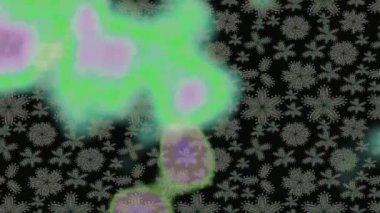 Renkli unsurlarla hareketli arka plan görüntüleri. Çiçekler. Eski model. Bayrak tarzı. Video kaydı. Şablon. Döngü. Kusursuz..