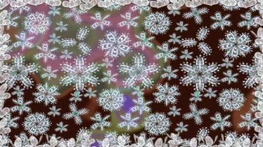 Renkli unsurlarla hareketli arka plan görüntüleri. Çiçekler. Eski model. Bayrak tarzı. Video kaydı. Şablon. Döngü. Kusursuz..