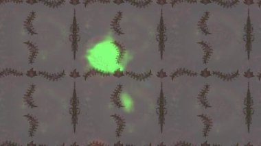 Renkli unsurlarla hareketli arka plan görüntüleri. Çiçekler. Eski model. Bayrak tarzı. Video kaydı. Şablon. Döngü. Kusursuz..