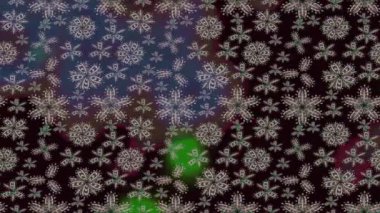 Renkli unsurlarla hareketli arka plan görüntüleri. Çiçekler. Eski model. Bayrak tarzı. Altın, altın. Video kaydı. Şablon.