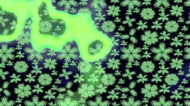 Renkli unsurlarla hareketli arka plan görüntüleri. Çiçekler. Eski model. Bayrak tarzı. Video kaydı. Şablon. Döngü. Kusursuz..