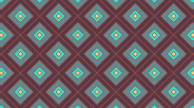 Renkli unsurlarla hareketli arka plan görüntüleri. Çiçekler. Eski model. Bayrak tarzı. Altın, altın. Video kaydı. Şablon.