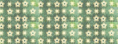 Kumaş, tekstil, duvar kağıdı baskısı için. Eskiz geçmişi. Tomurcukları çiçek olan sevimli bir çiçek deseni. Raster. Eski usul. Raster illüstrasyonu.