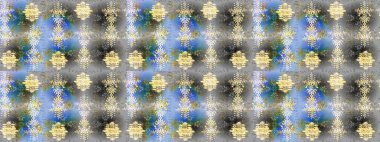 Kar tanelerinin soyut arkaplanlı Noel şablonu. Raster illüstrasyonu. Noel ve yeni yıl moda baskıları için tatil tasarımı. Gri, mavi ve nötr kar taneleri.