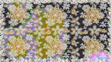 2019 Noel 'i, kar tanesi, yeni yıl. Gri renklerde ve altın elementlerle klasik, pürüzsüz desen.