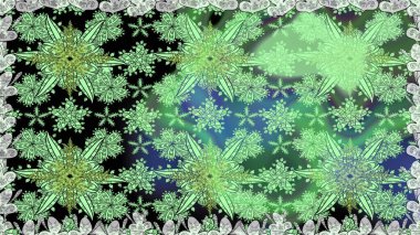 Çiçek yeşili, pürüzsüz desen. Raster çiçek izi. Klasik taslak çizimi. Raster Yumuşak kumaş deseni.