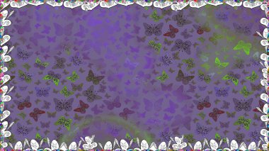 Raster. Elle çizilmiş illüstrasyon. Renkli kelebeklerin güzel arka planı. Kıyafetler, erkekler, kızlar ve duvar kağıtları için soyut, pürüzsüz desen.