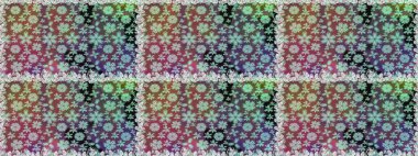 Küçük çiçekte güzel bir desen. Çiçekli yaz çiçekleri. Moda baskıları için zarif bir şablon. Motley illüstrasyonu. Küçük renkli çiçekler. Kusursuz..