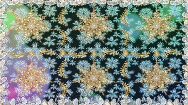 Klasik klasik klasik arka plan. Kusursuz klasik raster nötr ve altın desenli. Geleneksel oryantasyon süsü.