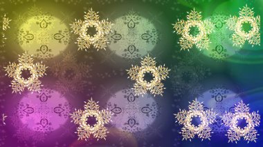 Güzel kar tanesi simgesi. Renkli arka plan üzerinde izole sevimli kar taneleri. Güzel kar tanesi simgesi web için basit Illustration. Raster illüstrasyon.