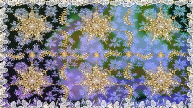 Paisleys zarif çiçek desenli dikdörtgen arka plan duvar kâğıdı illüstrasyonlu klasik stil, modern 3D çizgili sanat altın ve gri desenli çiçek yaprakları ve süslemeleri..