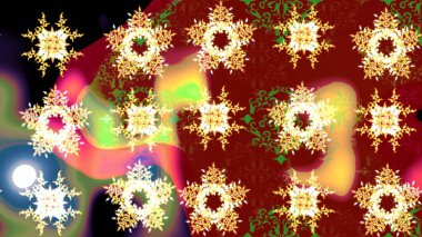 Sevimli çiçek raster deseni. Kırmızı renkte çiçekler. Renkli Yaz Temalı eskiz kalıbı. Düz Çiçek Elementleri Tasarımı.