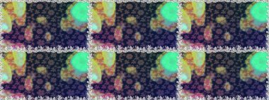 Renkli Bahar Temalı Kusursuz Arkaplan. Asya tekstil tarzında. Güzel kumaş deseni. Düz Çiçek Elementleri Tasarımı. Kusursuz çiçek deseni. Raster illüstrasyonu.