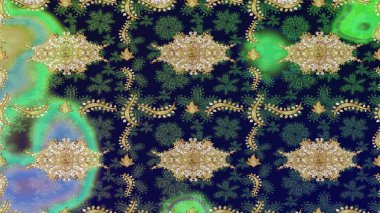 Tekrarlayan ögelerle soyut arkaplan çiz. Gri ve altın desenli. Zarif raster klasik desen.