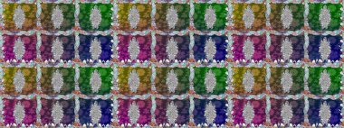 Güzel kumaş deseni. Raster illüstrasyonunda kusursuz çiçek deseni. Renkli Bahar Temalı Kusursuz Arkaplan. Düz Çiçek Elementleri Tasarımı.