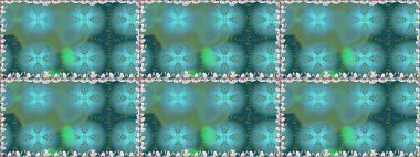 Modern, mavi raster arka plan duvar kağıdı çizimi, klasik çizgili desenli desenli çiçekler, çiçekli süsler. Çiçekli el, pürüzsüz desen..