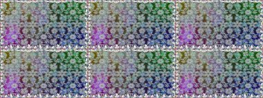 Çiçekli karalama şeklinde Raster çiçek deseni. Gri renkli çiçekler. Nazikçe, güzel çiçek arkaplanı..