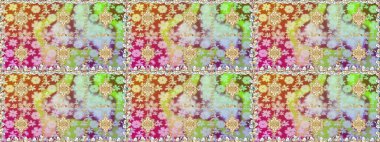 Kusursuz altın desen. Tarafsız renklerde, altın elementlerle kusursuz desen. Raster doğulu süsü.