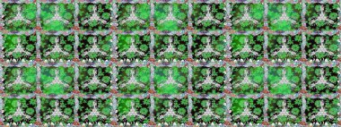 Yeşil renkli çiçekler. Raster düz çiçekleri pürüzsüz desen. Tasarım hediye paketi, tebrik kartları, posterler ve afiş tasarımı.