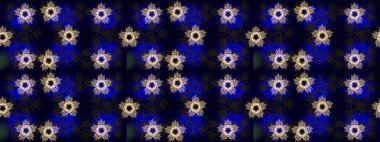 Düz kar karalama ikonları, kar taneleri silueti siyah, mavi ve gri renklerde Noel afişi, kartlar. Güzel soyut kar tanesi raster tasarımı. Yeni yıl kar tanesi.