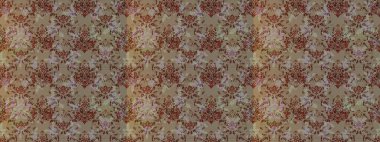 Çiçekli zambakların eskiz geçmişi. Çiçek tasarımı için inanılmaz bir kolaj cenneti tarzı. Parlak çiçekli kolaj çiçekleri bej, gri ve kahverengi.