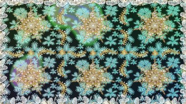 2019 Noel 'i, kar tanesi, yeni yıl. Gri renklerde ve altın elementlerle klasik, pürüzsüz desen.