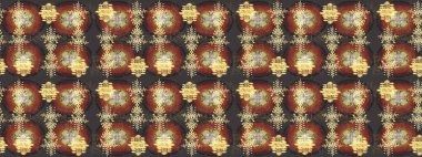 Renkli elementlerle Raster ilginç desen