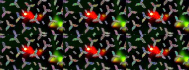 Raster illüstrasyonu. Kar tanesi süsleme deseni. Kar taneleri deseni. Arkaplanda soyut kar taneleri olan düz tasarım. Kar taneleri arkaplanı.