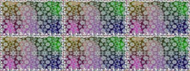 Klasik taslak çizimi. Raster çiçek izi. Raster Yumuşak kumaş deseni. Çiçek grisi, pürüzsüz desen.