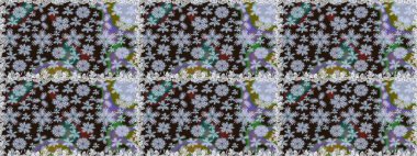 Kusursuz Tony kumaş deseni. Küçük çiçekteki sevimli çiçek deseni. Modaya uygun kumaş deseni. Raster illüstrasyonu.