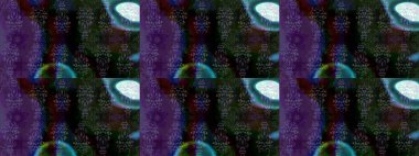 Düz Çiçek Elementleri Tasarımı. Renkli Bahar Teması eskiz kalıbı. Raster..