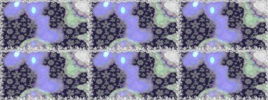 Şirin çiçek elementleri. Raster illüstrasyonu. Gri renkli çiçekler. Kusursuz..