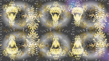 Çiçek desenli raster, gri çizgi grafik desenli soyut raster arkaplan. Modern stil dokusu.