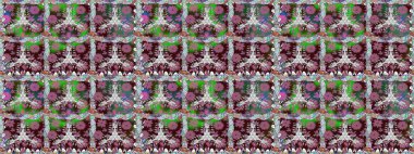 Çiçek desenli raster, kahverengi çizgi grafik desenli soyut raster arkaplan. Modern stil dokusu.