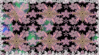 Küçük çiçekteki sevimli çiçek deseni. Tarafsız renklerde çiçekler.