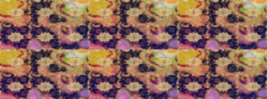 Kahverengi renkler üzerinde klasik oryantal desen. Damask eskiz süsü. Geleneksel raster ve altın desen.