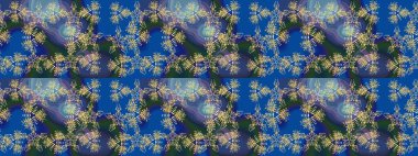 Renkli arka planda güzel kar taneleri. Kar tanesi ikonu, izole edilmiş. Düz dizayn. Raster illüstrasyonu.