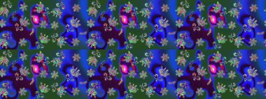 Kar taneleri deseni. Renkli arka planda izole edilmiş kar tanelerinin düz tasarımı. Raster illüstrasyonu. Kar tanesi süsleme deseni. Kar taneleri arkaplanı.