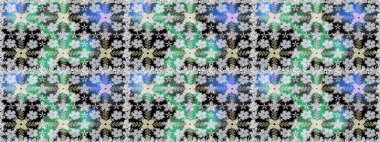 Kabile sanatı boho baskısı, klasik çiçek arkaplanı. Arkaplan dokusu, duvar kağıdı, çiçek temalı gri renkler. Soyut etnik raster pürüzsüz desen.