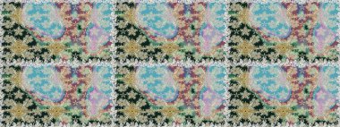 Hediye ambalaj kağıdı, tebrik kartları, posterler ve pankart tasarımı. Tarafsız renklerde çiçekler. Raster düz çiçekleri pürüzsüz desen.