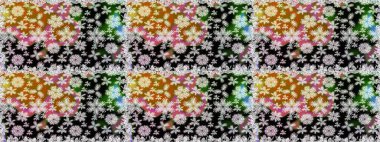 Raster deseni. Çiçekler, suluboya ile dikişsiz çiçek deseni. Küçük çiçek Güzel Çiçek desen.