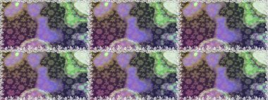 Çiçekli güzel suluboya desen. Mor renklerde. Raster illüstrasyonu.